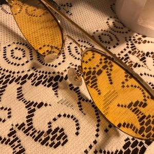 Alexander McQueen aviator sunglasses